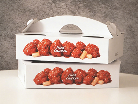 Foldable Takeaway Packaging Box with Handle