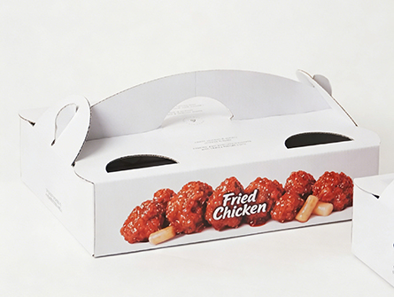 Foldable Takeaway Packaging Box with Handle