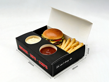 Packaging Box With Sauces Divider 