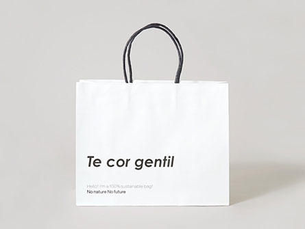 White Paper Bag With Logo