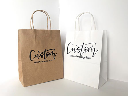 Customized Printed Kraft Paper Shopping Bag