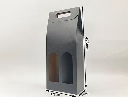 Paper Bag For 2 Wine Bottles
