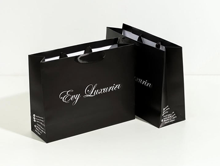 Paper Bags With White Logo For Clothes