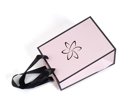 Small Pink Paper Bag For Jewelry