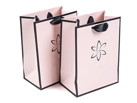 Small Pink Paper Bag For Jewelry
