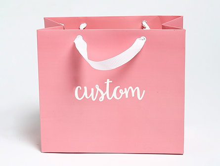 Pink Paper Shopping Bags