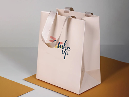 Paper Shopping Bags With Ribbon