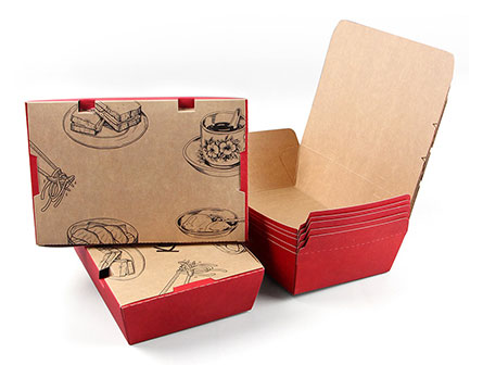 Disposable Kraft Paper Food Box